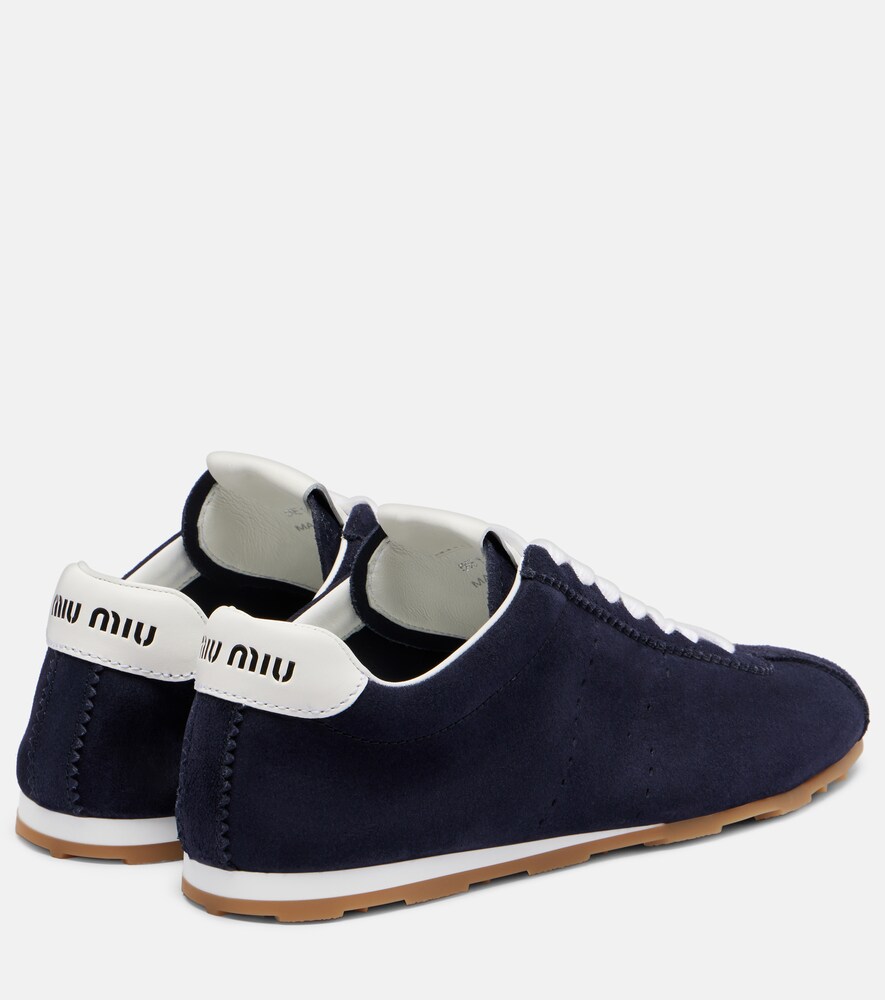  Miu Miu Miu Miu Sneakers Plume Aus Veloursleder 