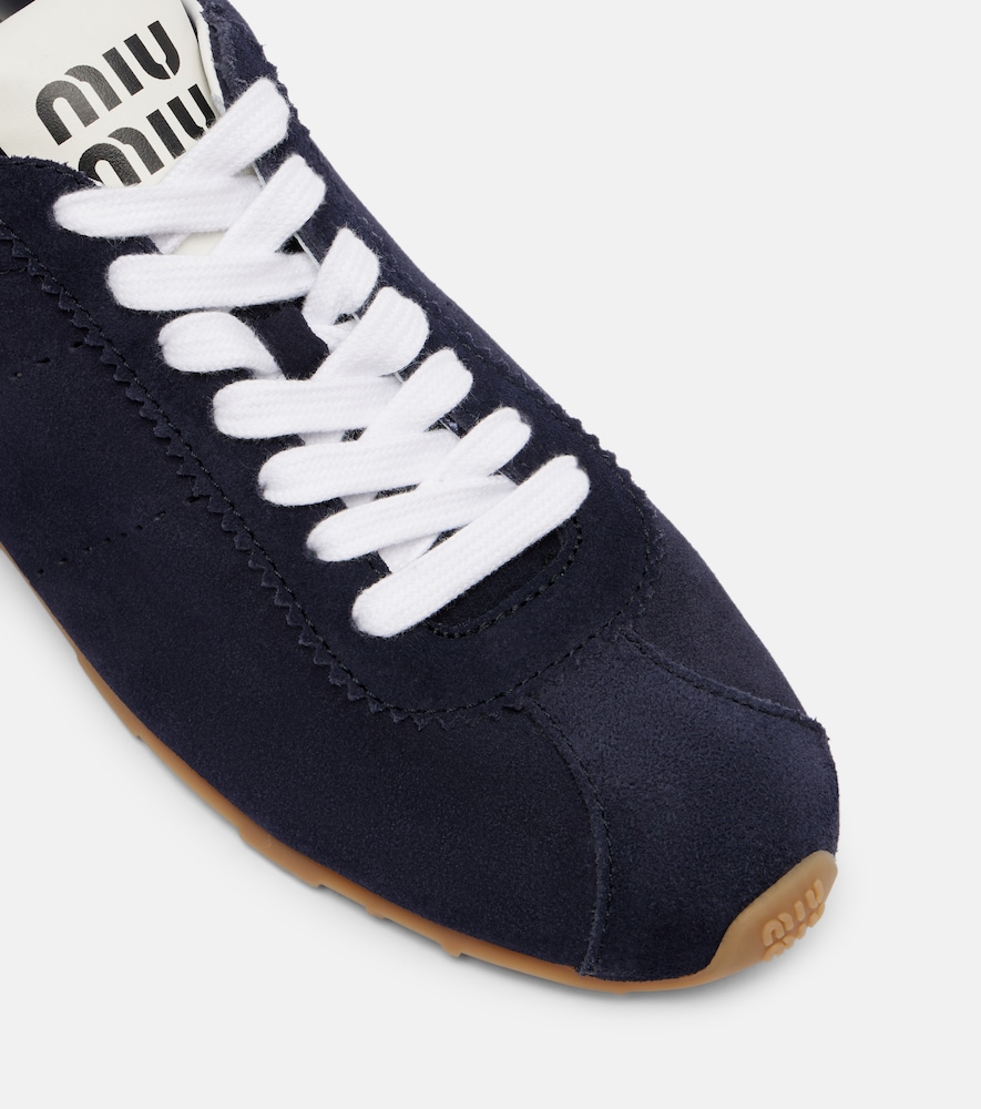  Miu Miu Miu Miu Sneakers Plume Aus Veloursleder 