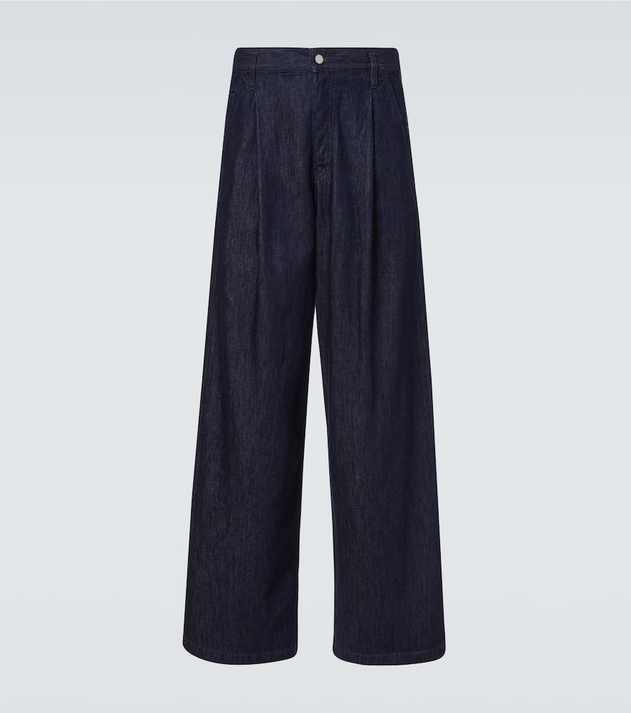 Dries Van Noten Penning High-rise Wide-leg Jeans In Blue