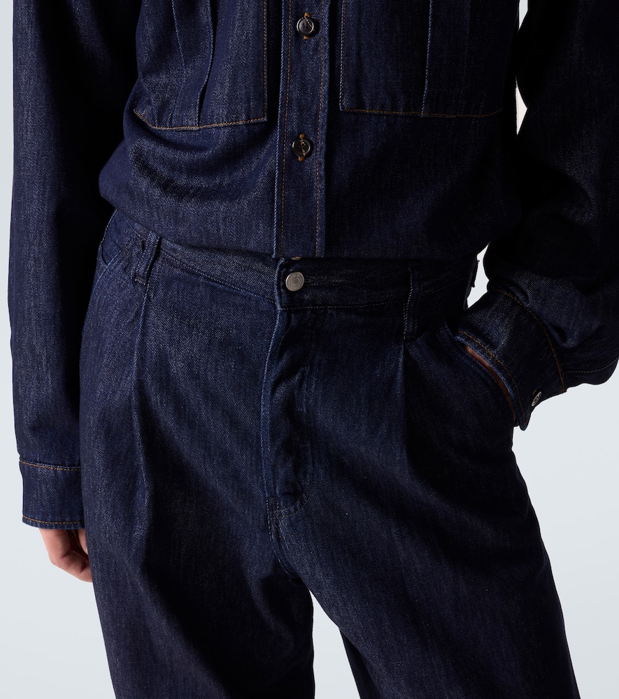 Dries Van Noten Penning High-rise Wide-leg Jeans In Blue