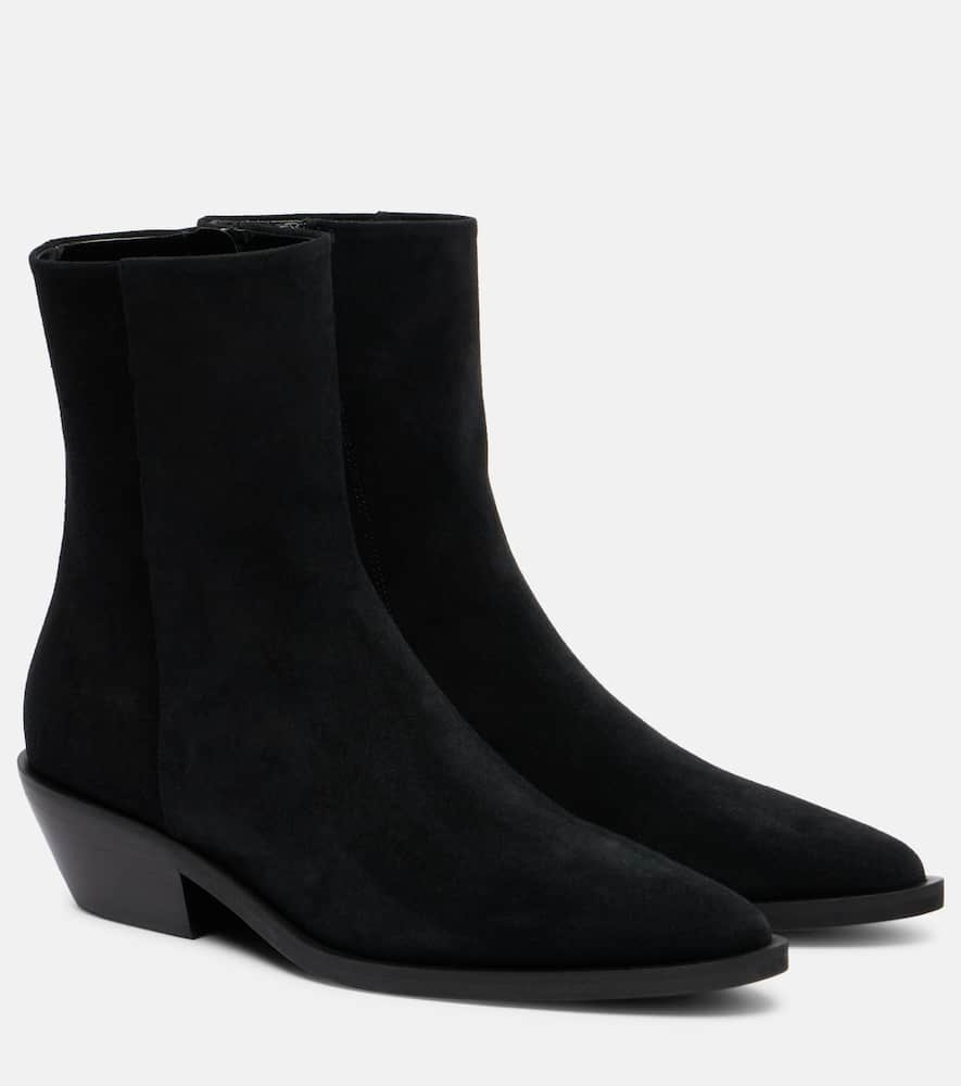 A.emery A. Emery Hudson Suede Ankle Boots In Black