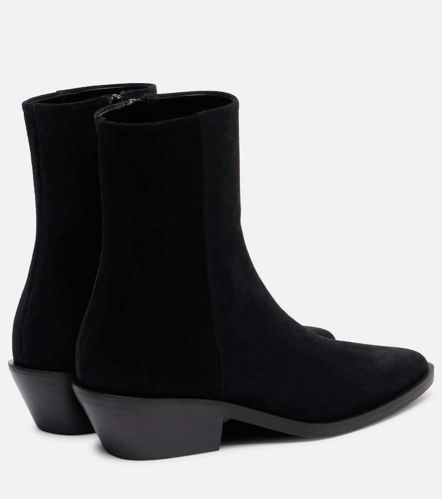 A.emery A. Emery Hudson Suede Ankle Boots In Black