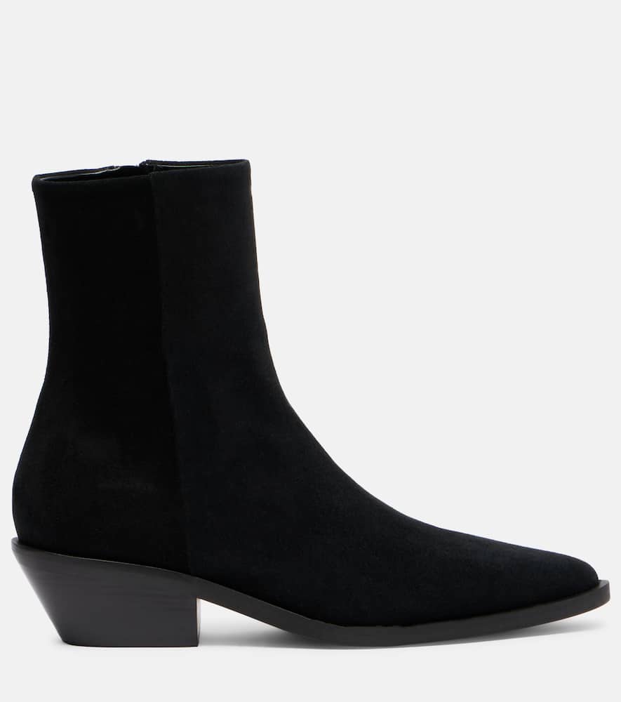 A.emery A. Emery Hudson Suede Ankle Boots In Black
