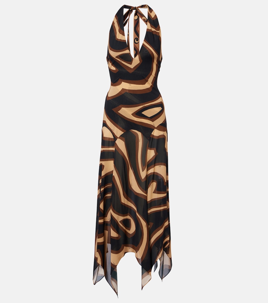 Pucci Labirinto muslin jersey midi dress