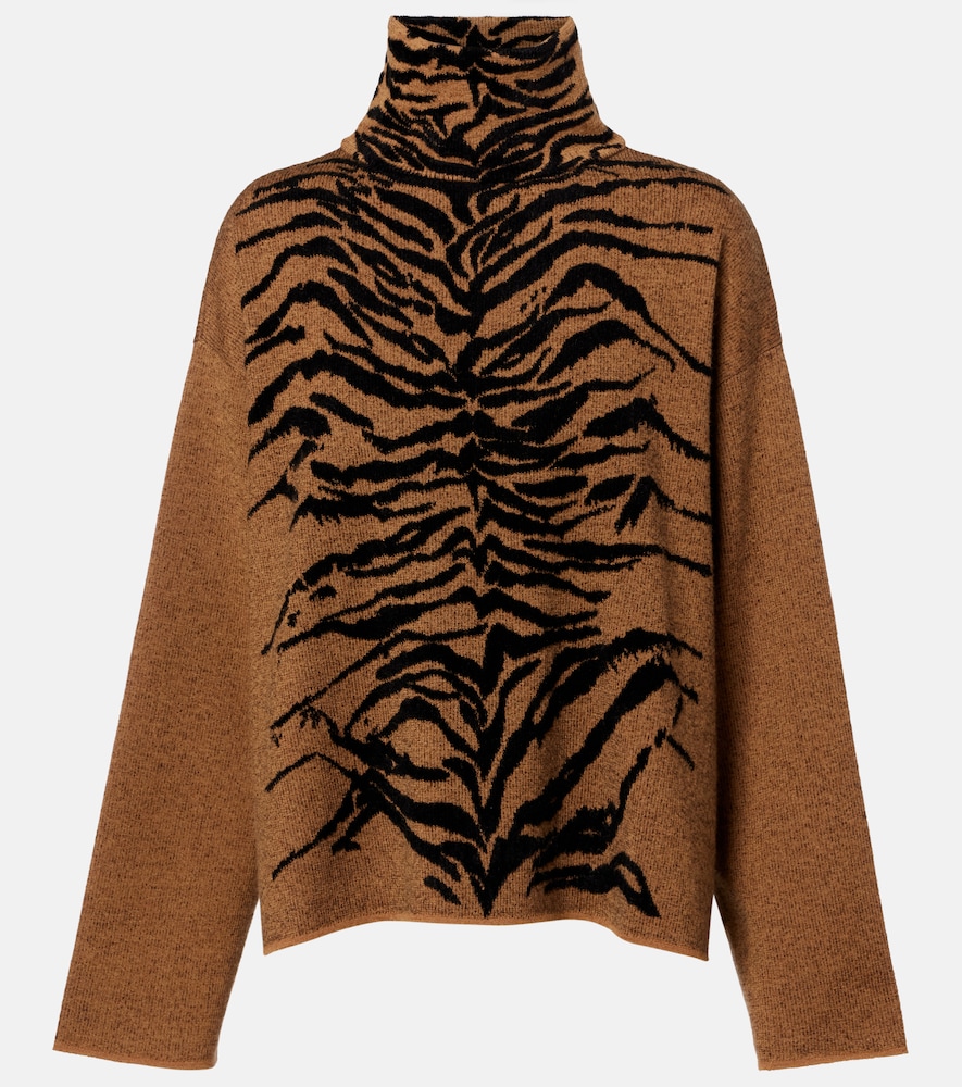 Alaia Alaïa Jacquard turtleneck sweater