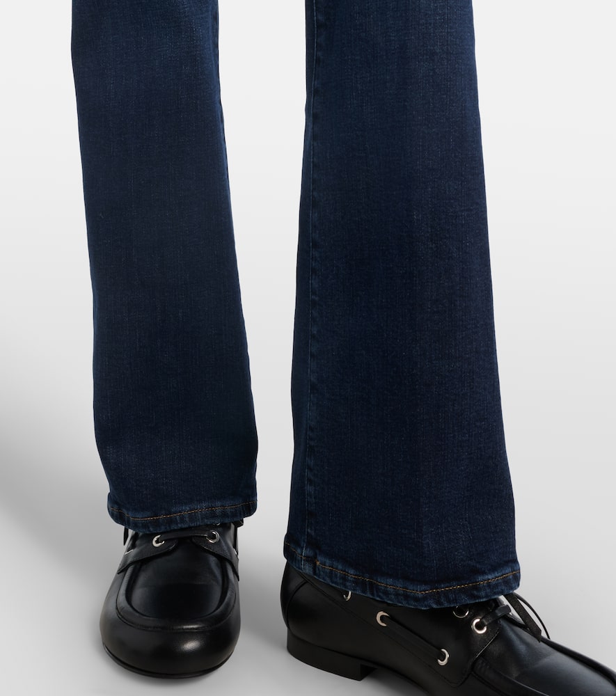 7 For All Mankind Low-rise Bootcut Jeans In Blue