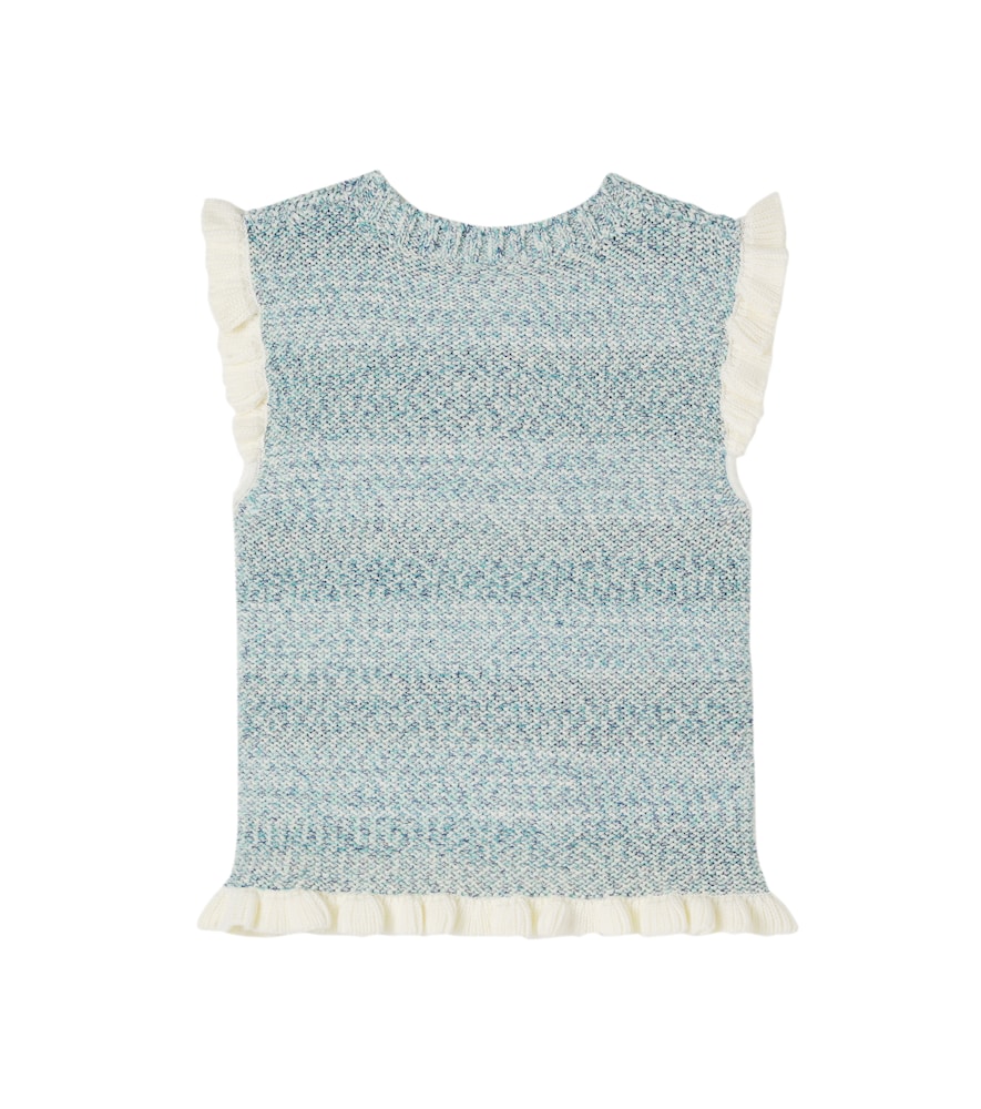  Zimmermann Kids Zimmermann Kids Patience Knitted Cotton-blend Top 