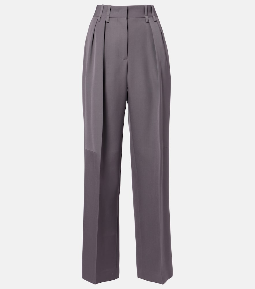 Jil Sander Wool gabardine wide-leg pants