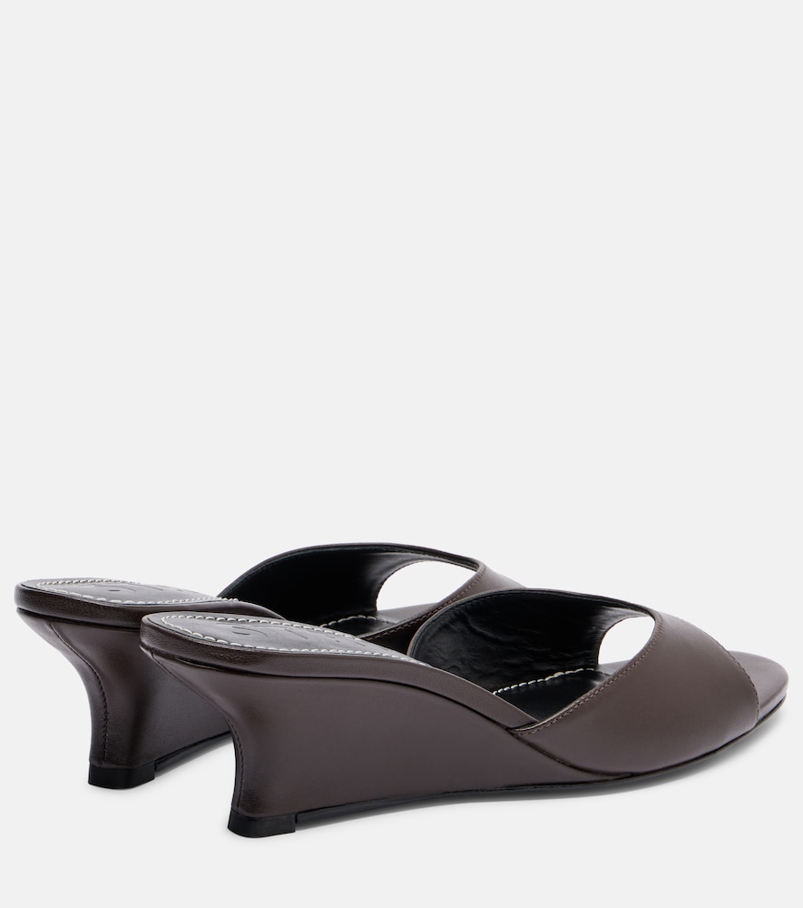  Staud Staud Brigitte Leather Wedge Mules 