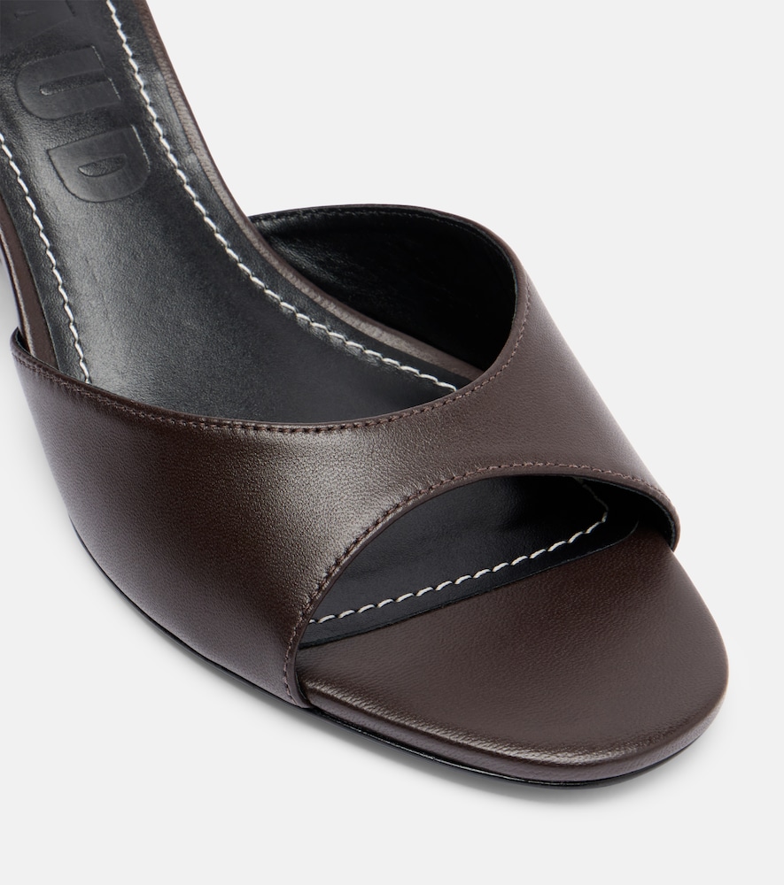  Staud Staud Brigitte Leather Wedge Mules 
