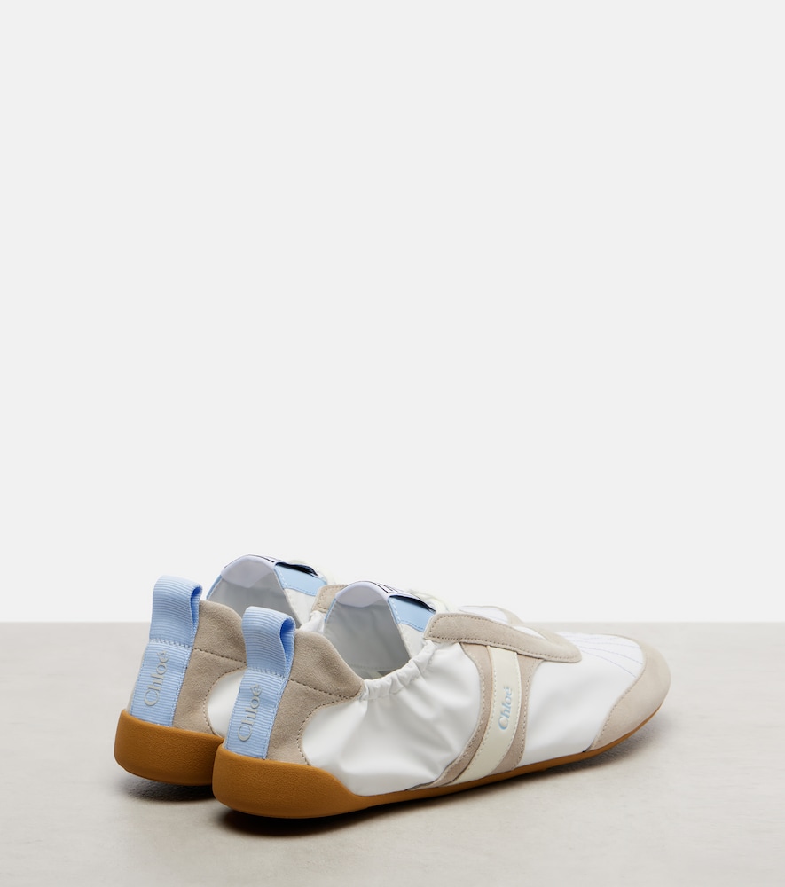  Chloe Chloe Chloe Kick Suede-trimmed Sneakers 