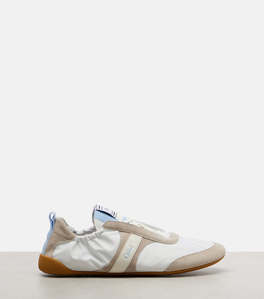  Chloe Chloe Chloe Kick Suede-trimmed Sneakers 