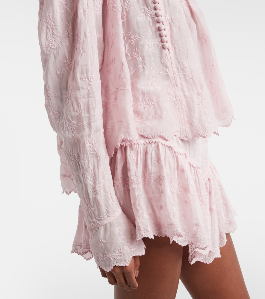  Isabel Marant Isabel Marant Bestickte Bluse Zelly Aus Baumwolle Und Seide 