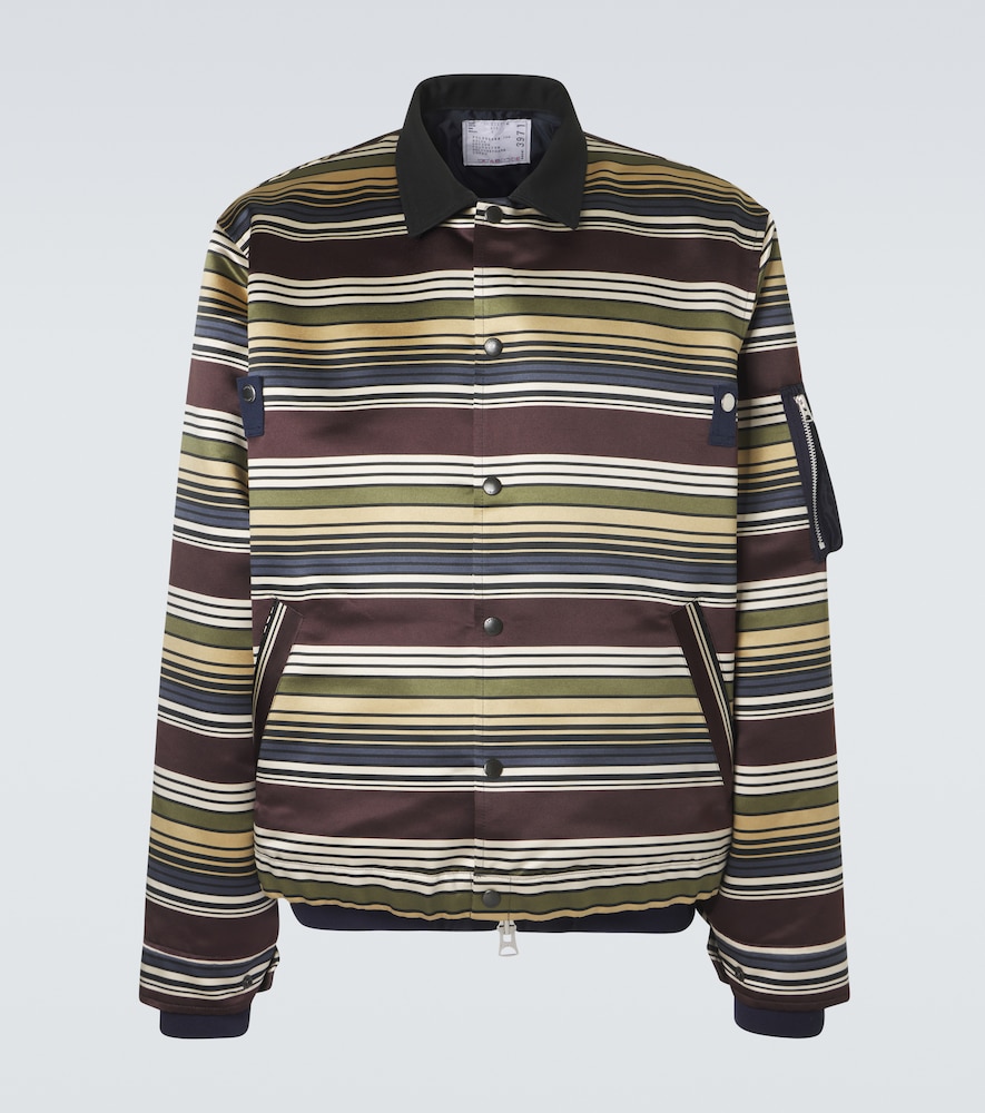 Sacai triped blouson jacket