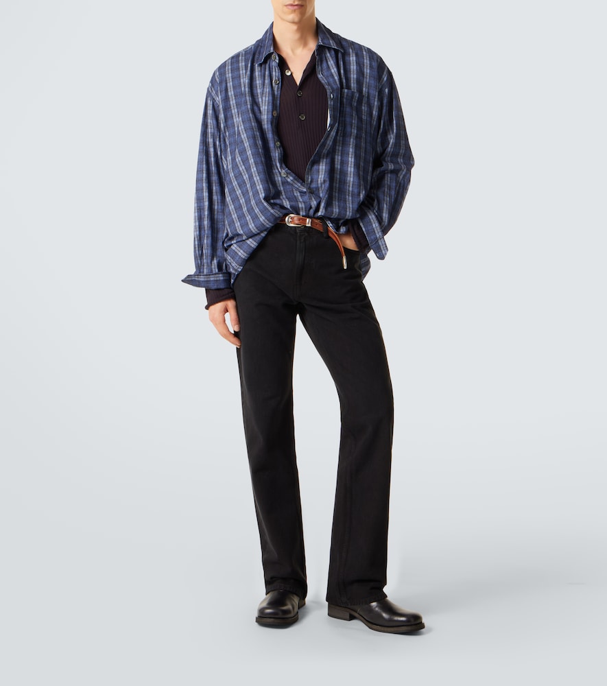  Our Legacy Our Legacy Pullover Fine Henley Aus Baumwoll-rippstrick 