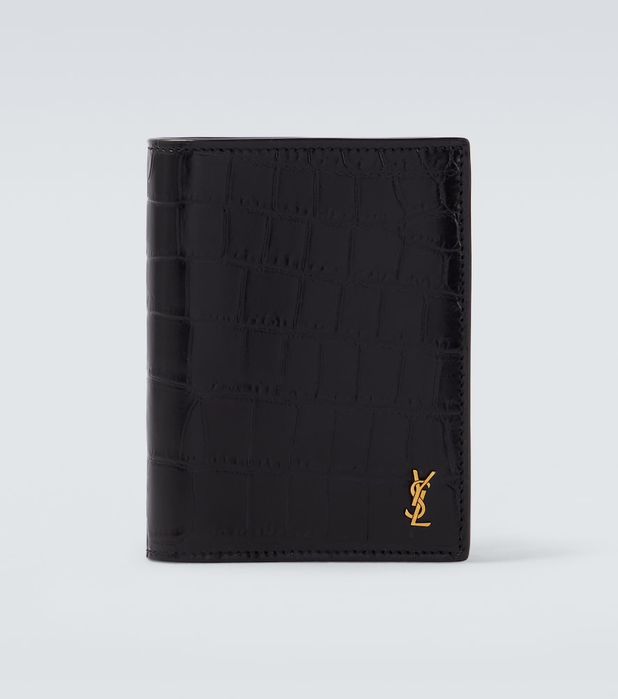 Saint Laurent Cassandre leather card holder