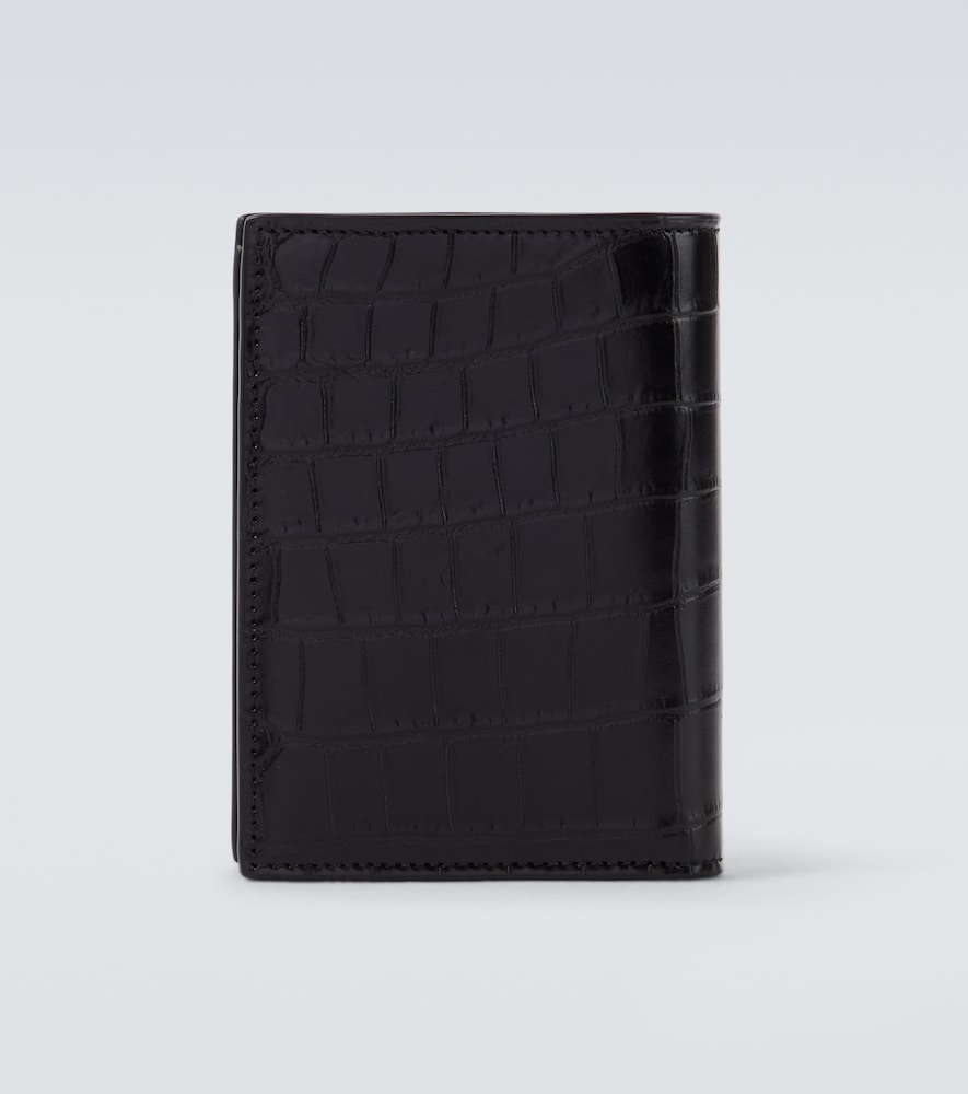  Saint Laurent Saint Laurent Cassandre Leather Card Holder 