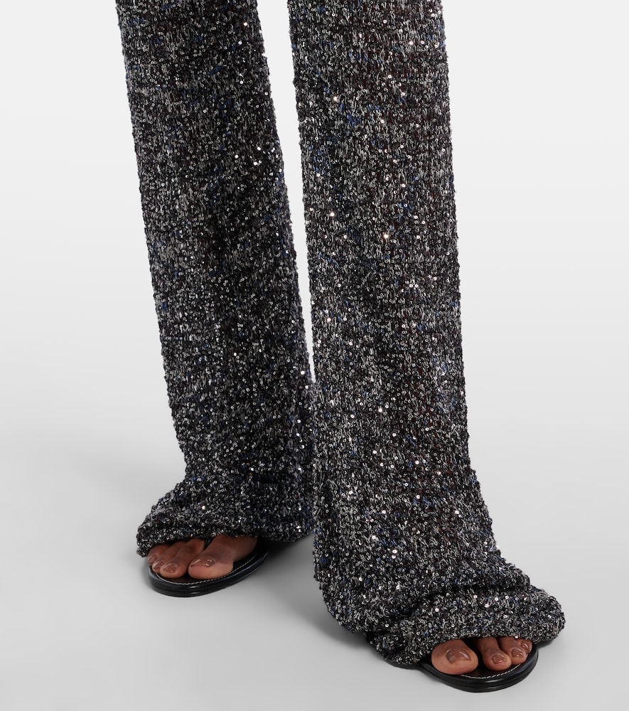  Missoni Missoni Sequined Lame Flared Pants 