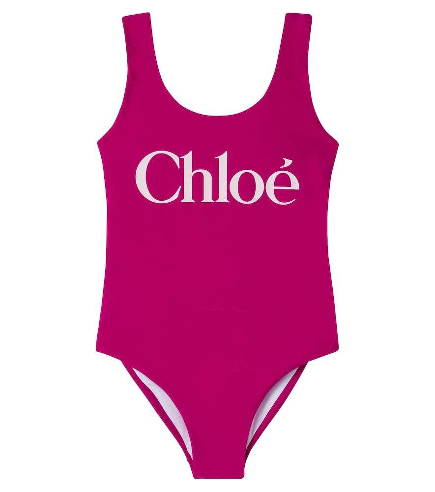Chloe Kids Pink Logo Swimsuit Y Size 8 - Mytheresa