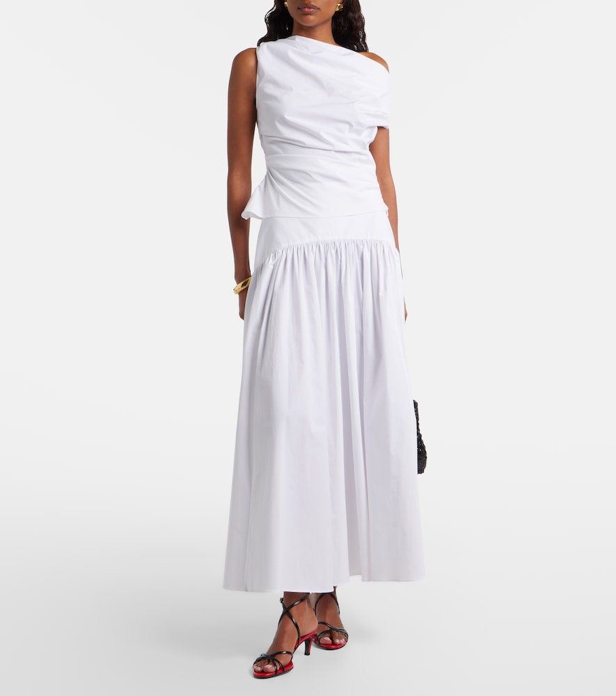  Staud Staud Procida Cotton Poplin Maxi Skirt 