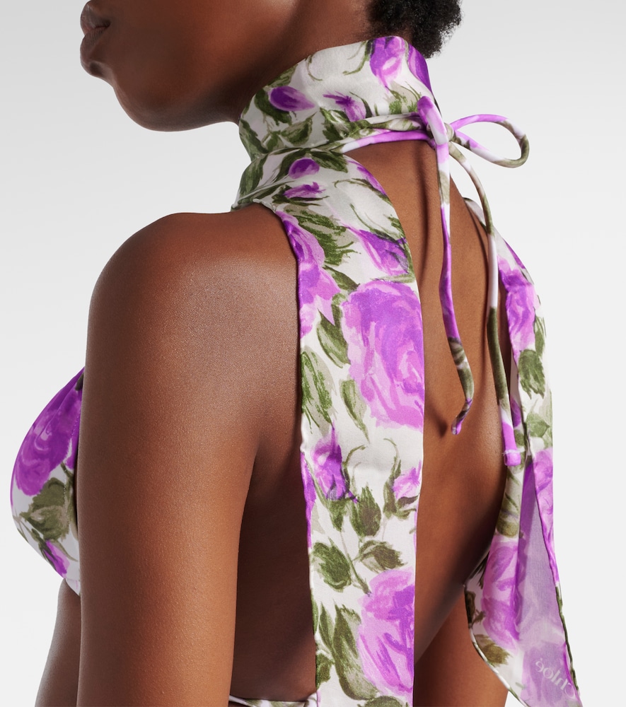 Chloé Chloé Bloom floral silk scarf