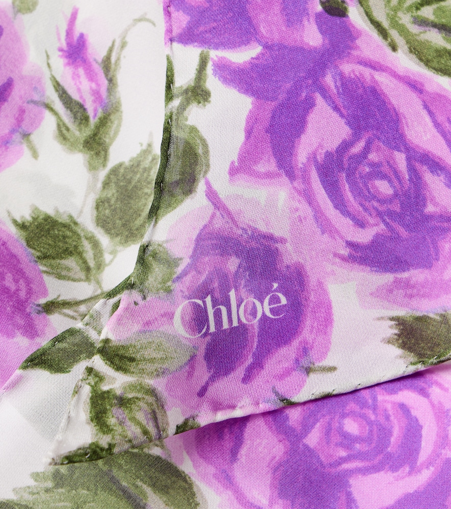  Chloe Chloé Bedrucktes Tuch Chloé bloom Aus Seide 