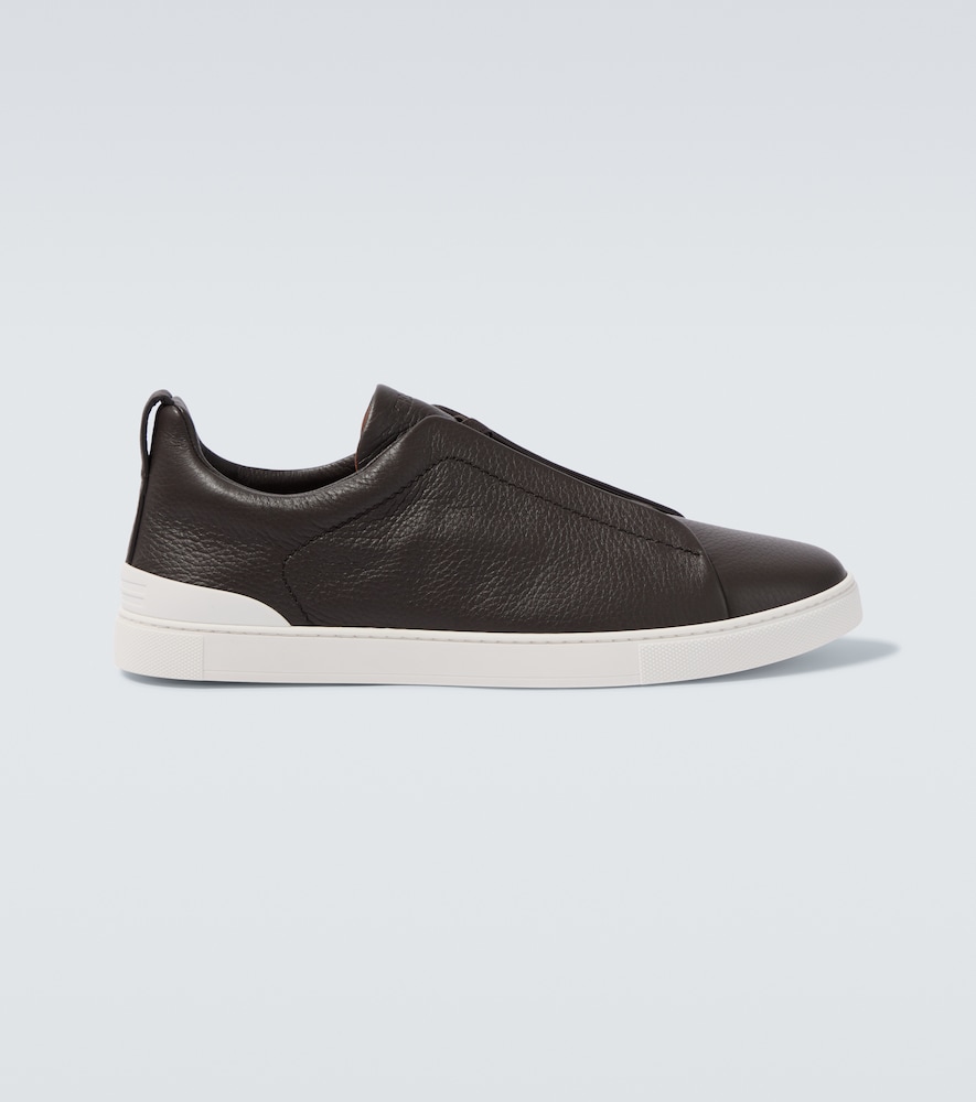 Zegna Triple Stitch leather sneakers