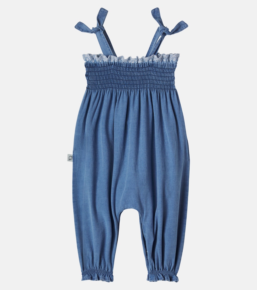  Cozmo Cozmo Baby Dora Cotton Chambray Jumpsuit 