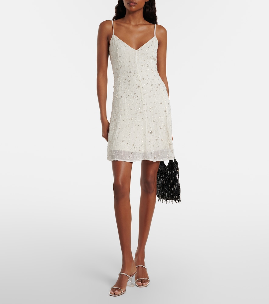  Staud Staud Emily Embellished Tulle Minidress 