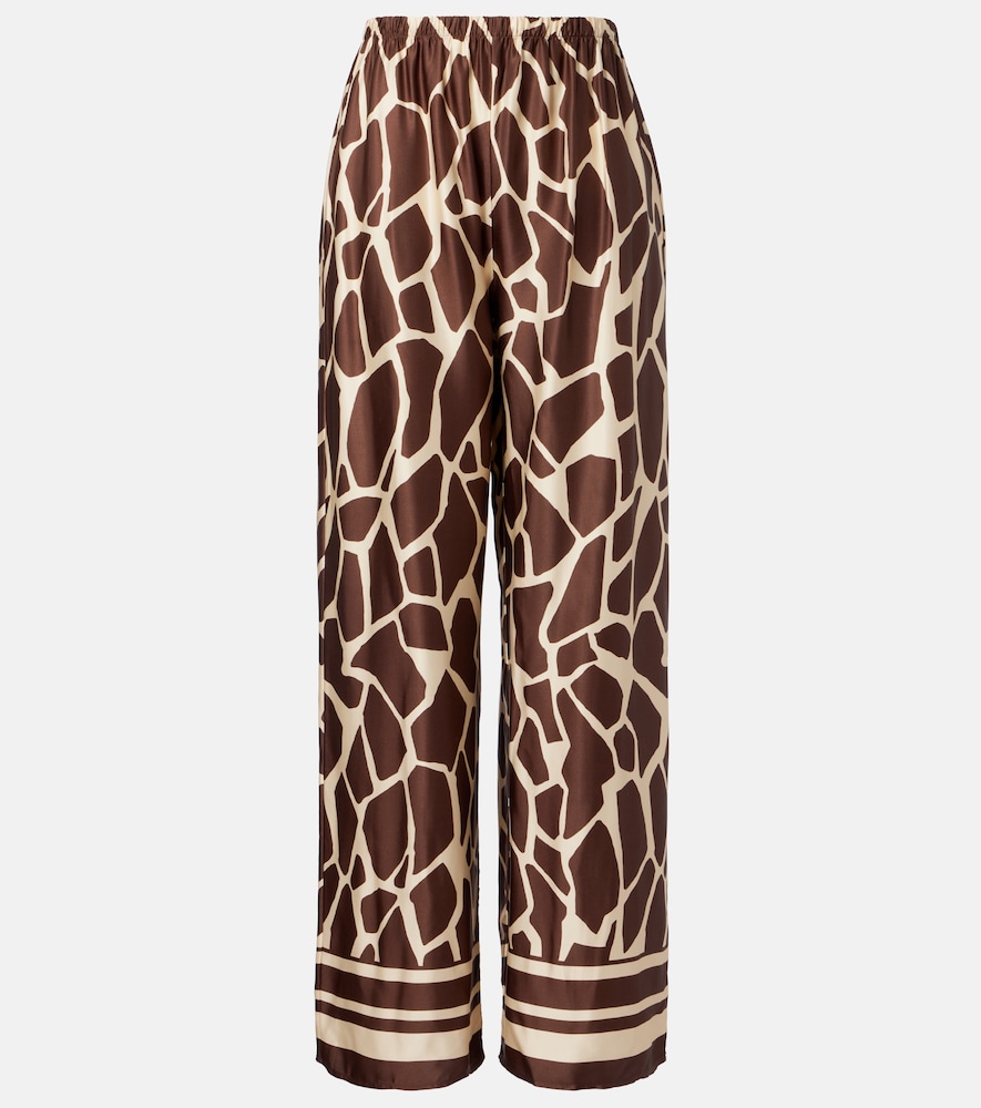 Faithfull Pantalon ample Jensen en satin motif girafe 175 €