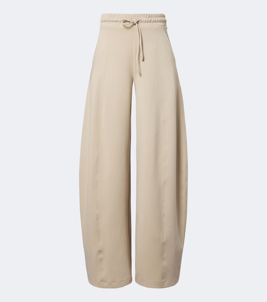 Max Mara Barrel-leg Sweatpants In Beige