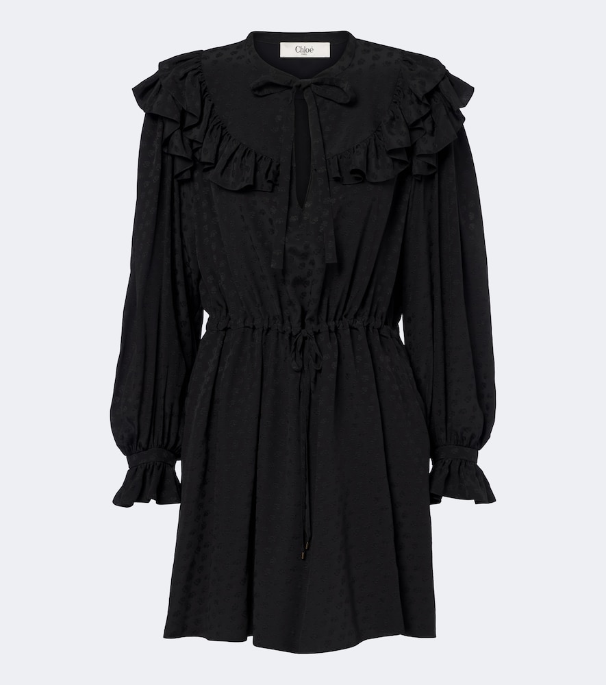 Chloé Minikleid aus Seiden-Jacquard
