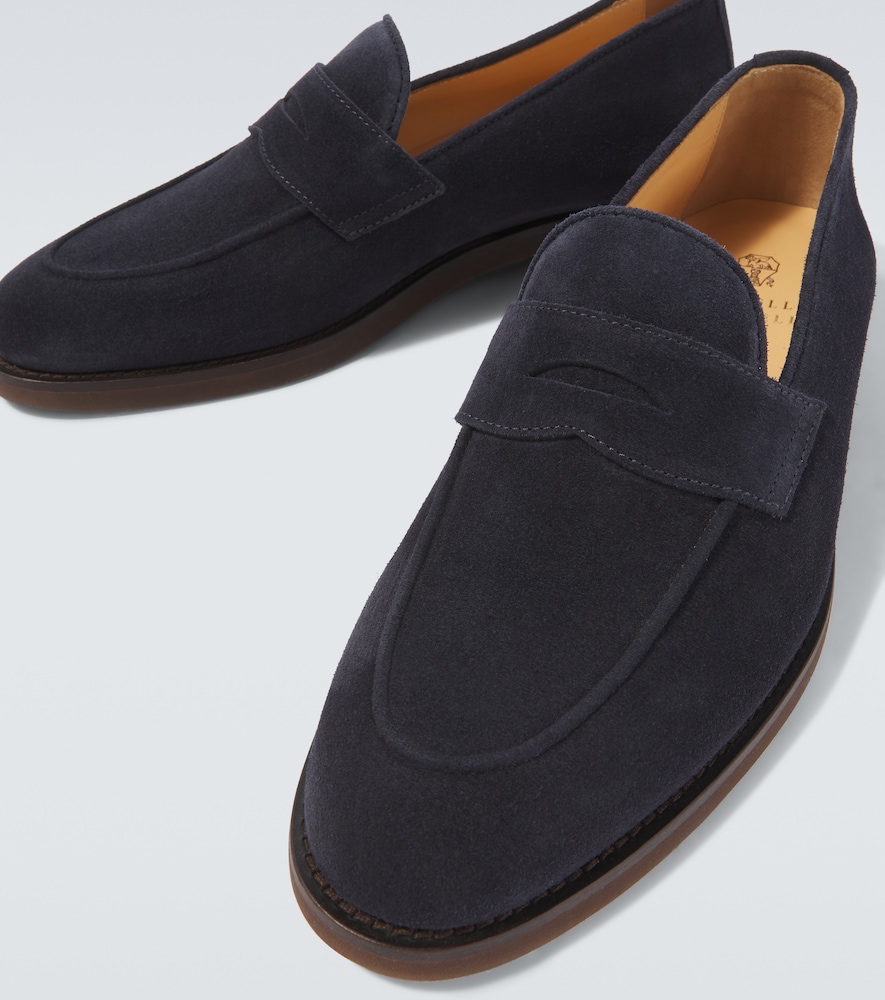 Suede Penny Loafers