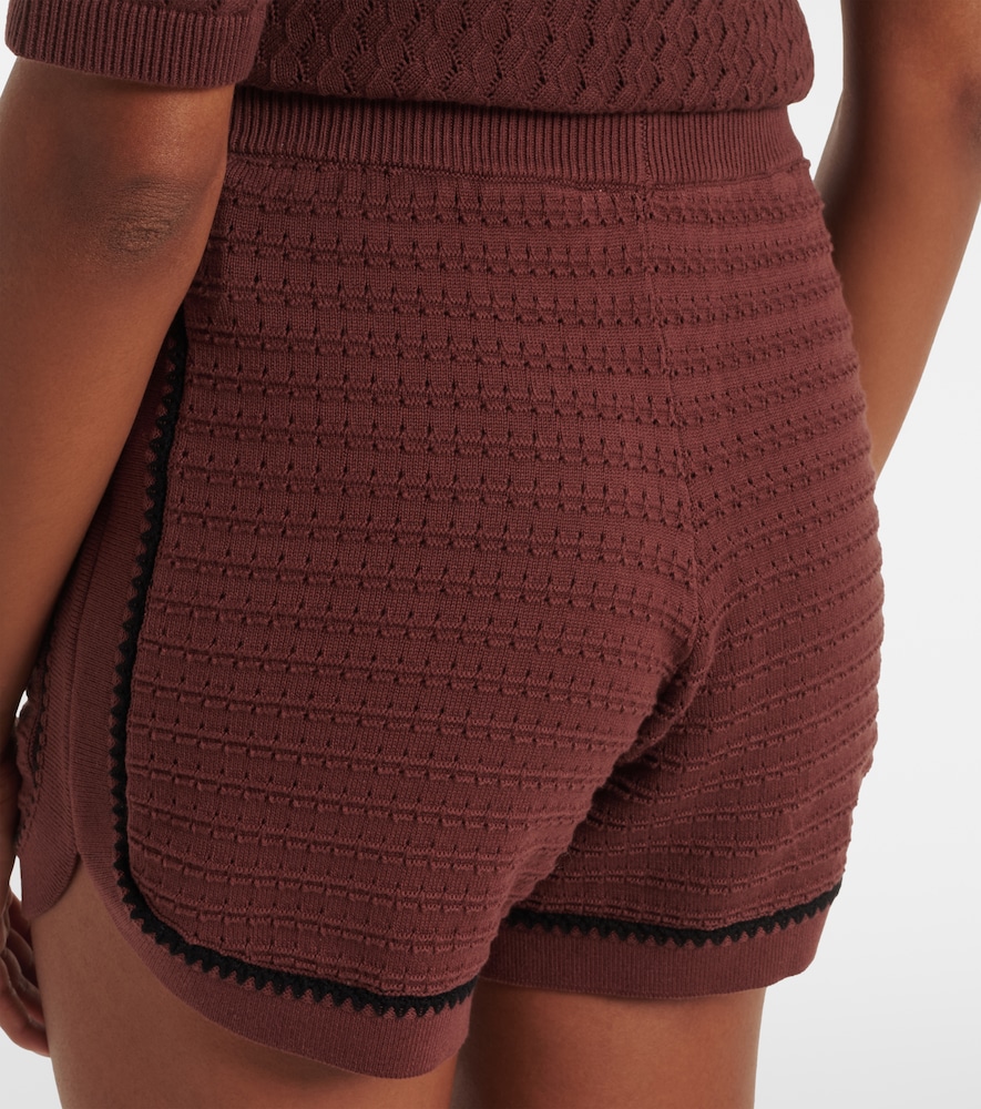 Varley Morden pointelle cotton shorts | Thumbnail 4
