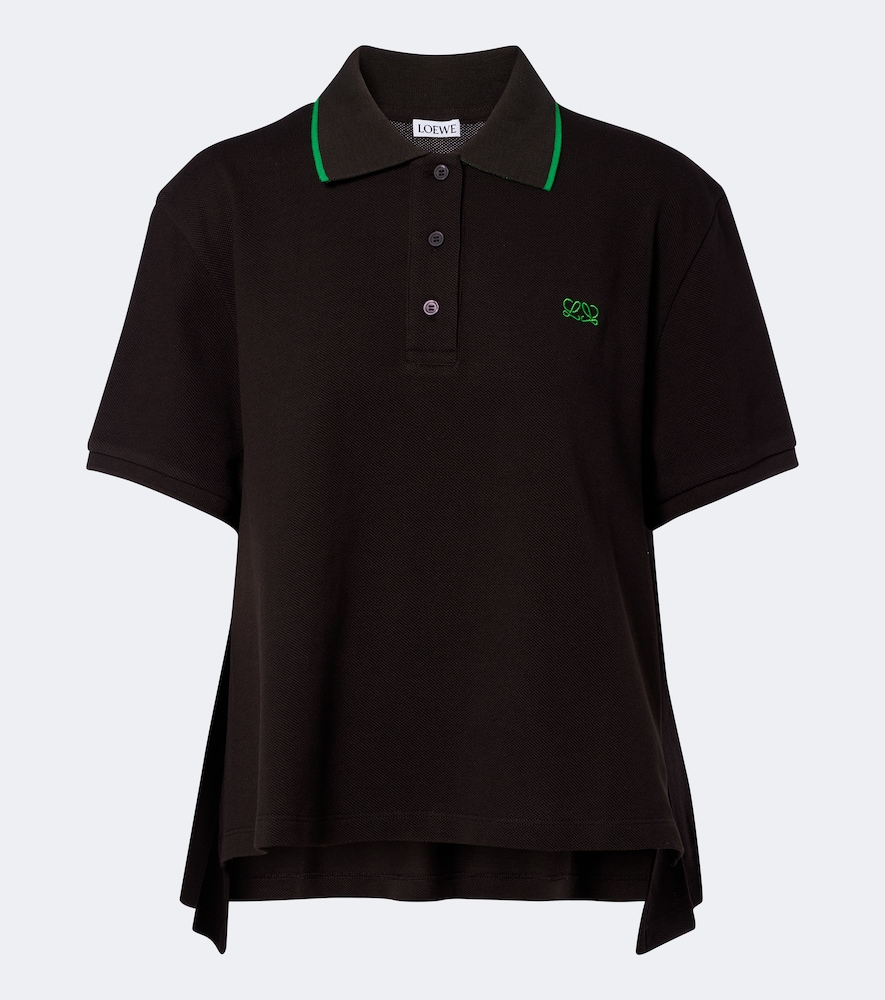 Polo Double L in piqué di cotone