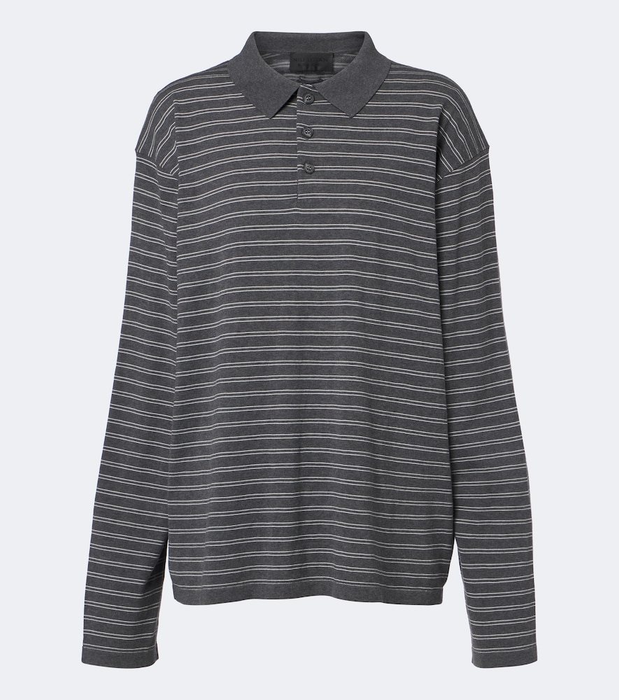 Striped Cotton Jersey Polo
