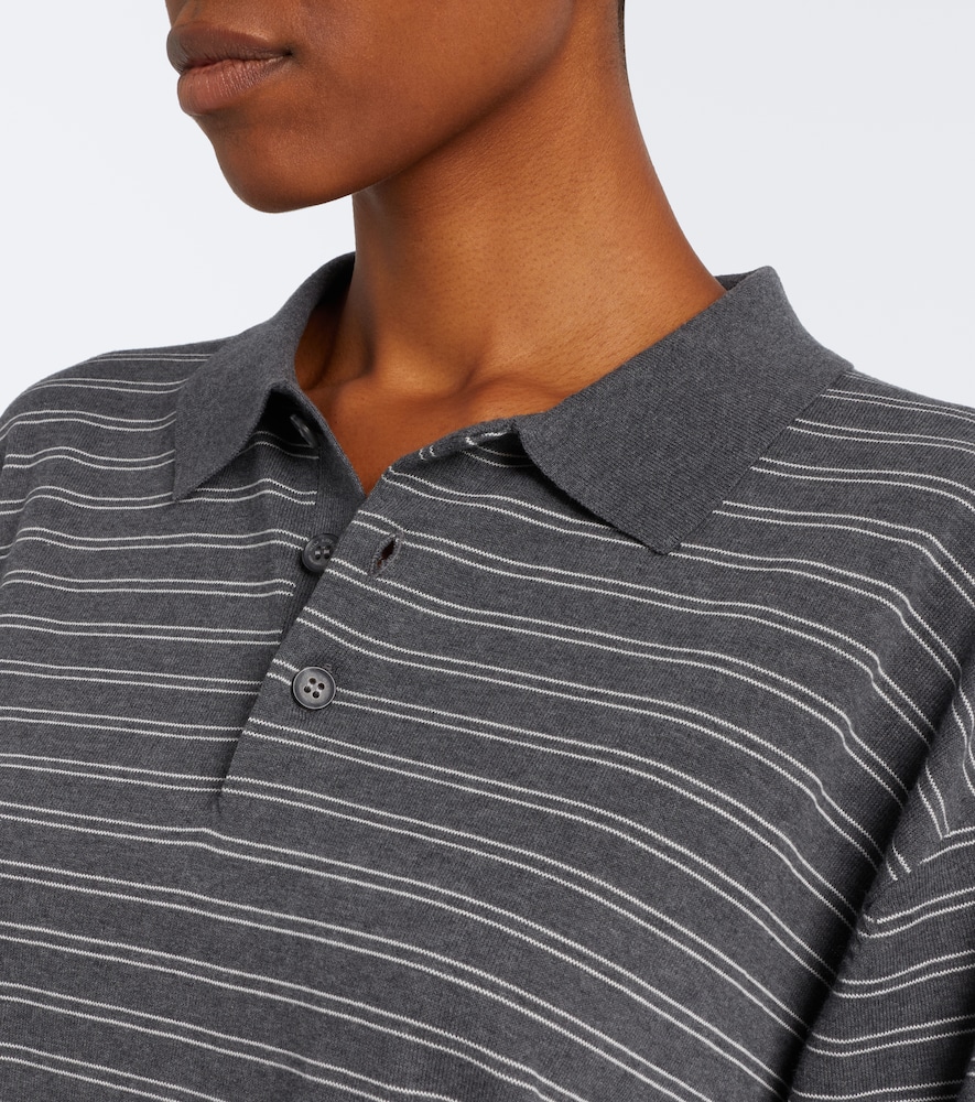 Striped Cotton Jersey Polo