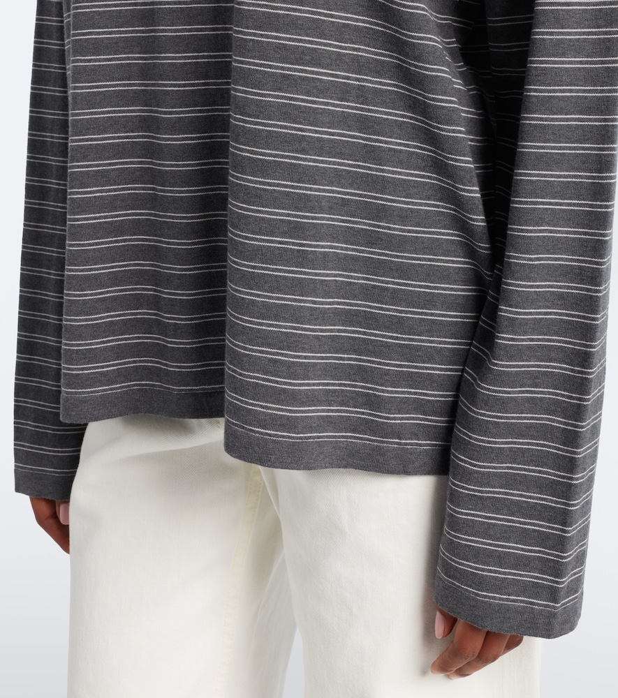 Striped Cotton Jersey Polo