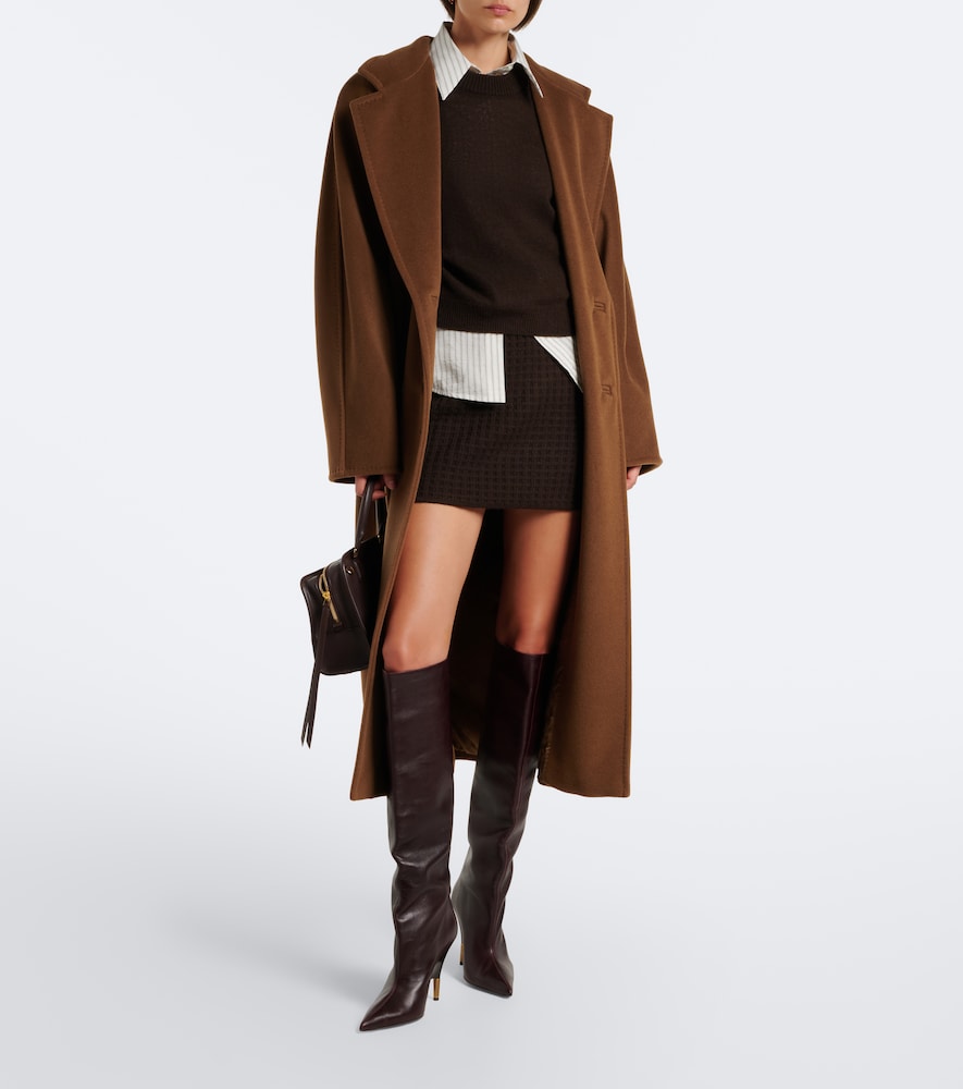 Wool And Cashmere Jacquard Miniskirt