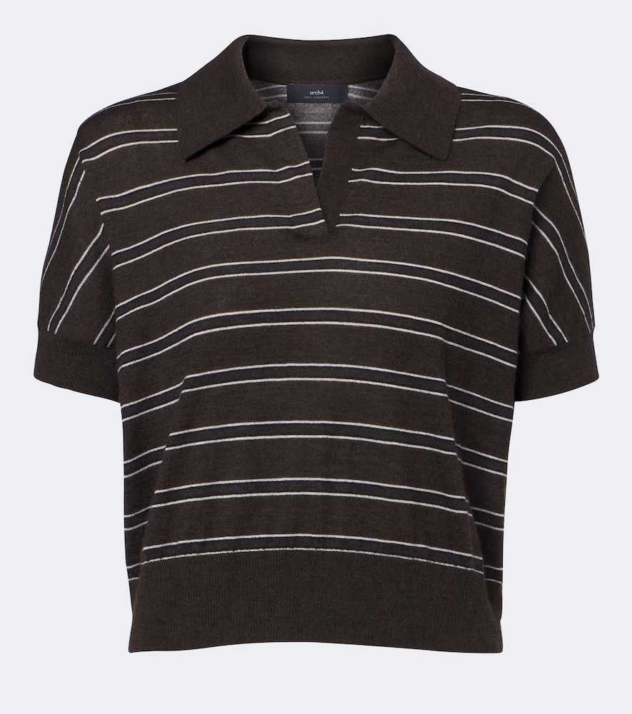 Darya Striped Cashmere Polo