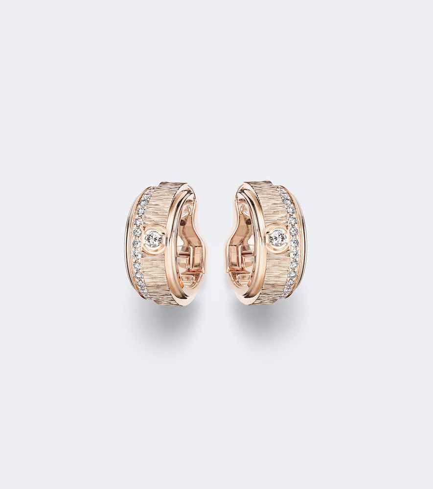 Orecchini Possession Décor Palace in oro rosa 18kt con diamanti