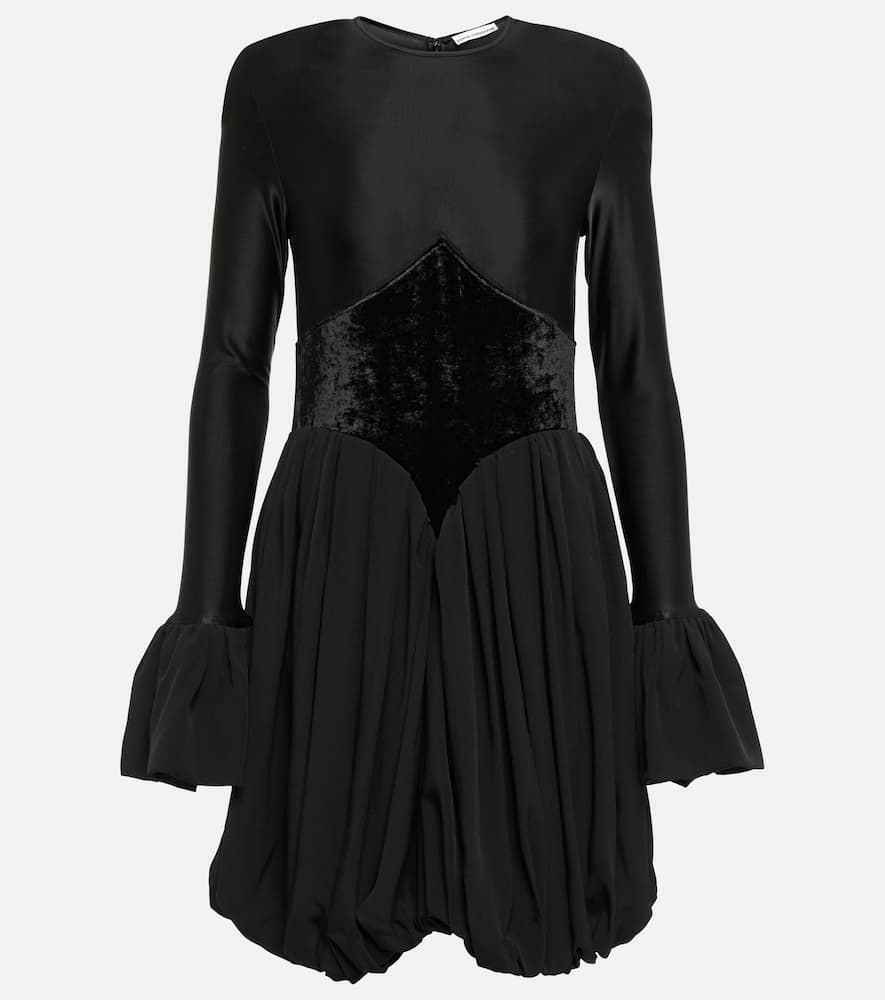 Rabanne Pleated flared minidress