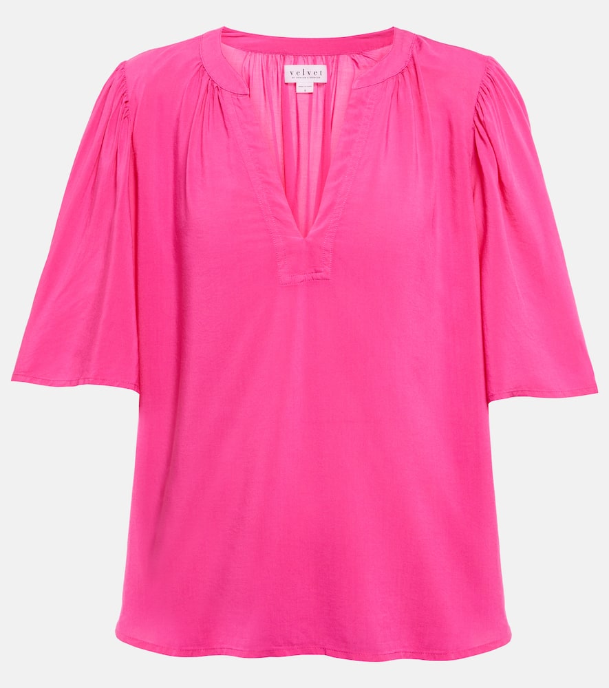 Velvet Avary challis top