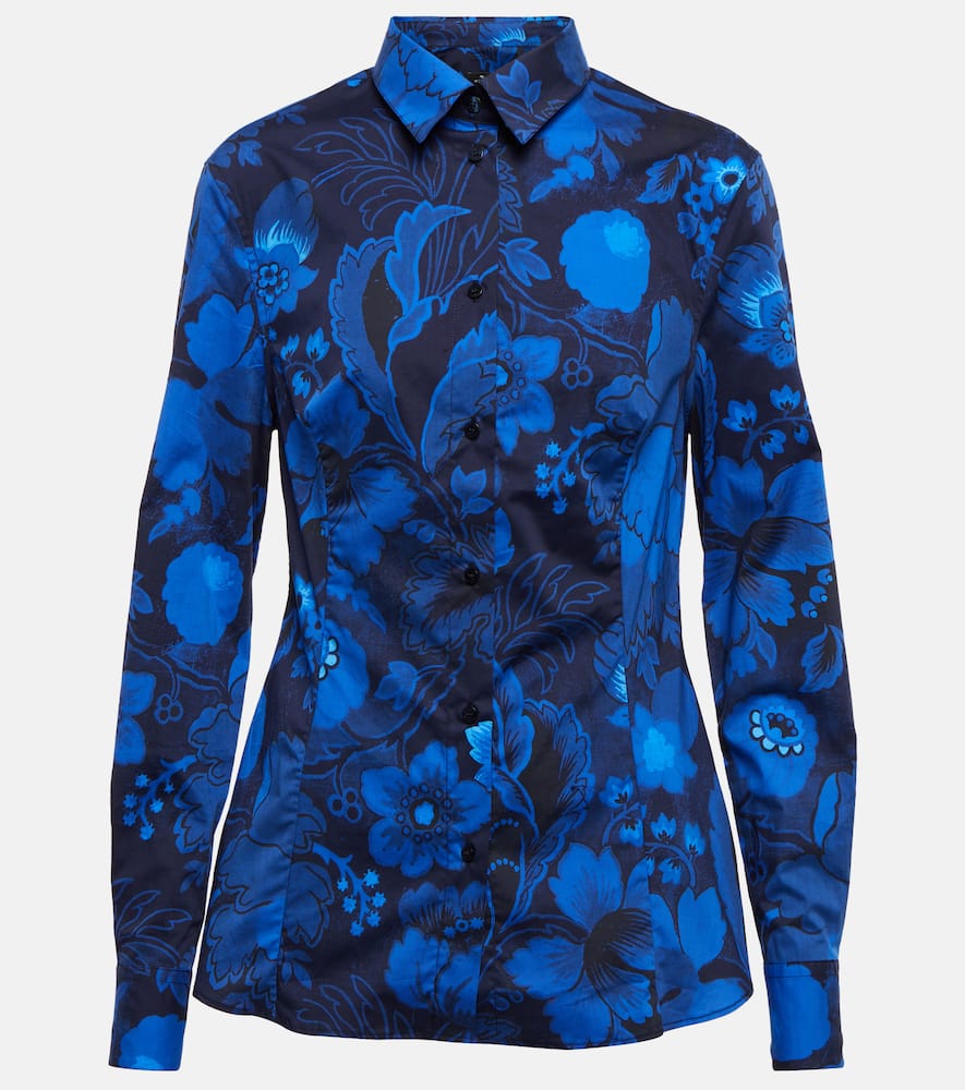 Etro Floral cotton-blend shirt