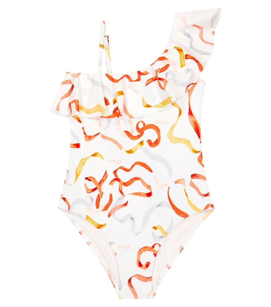 Chloé Kids Asymmetric swimsuit