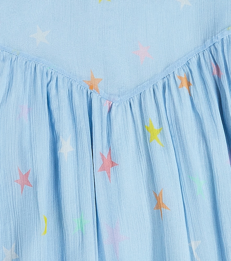  Stella Mccartney Kids Stella Mccartney Kids Printed Silk Chiffon Dress 