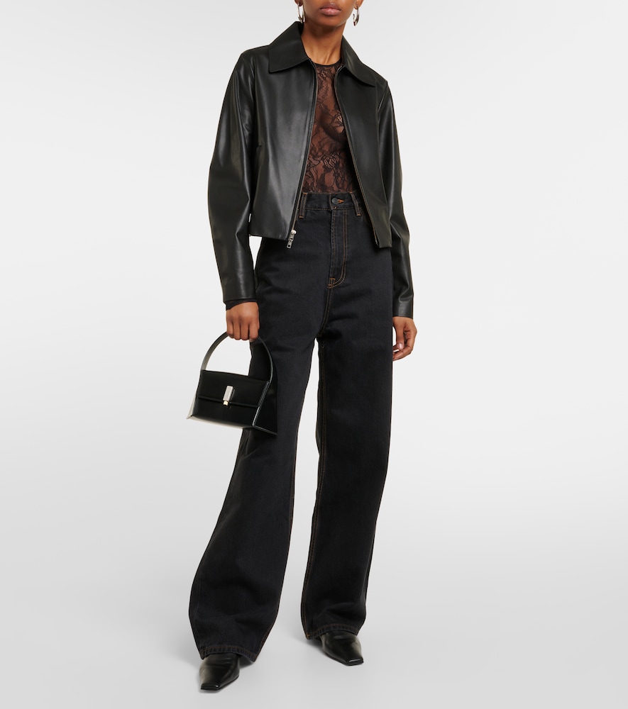 Wardrobe. NYC High-rise straight jeans