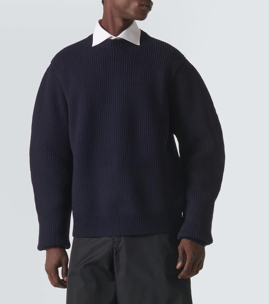 Jil Sander Wool Sweater In Blue