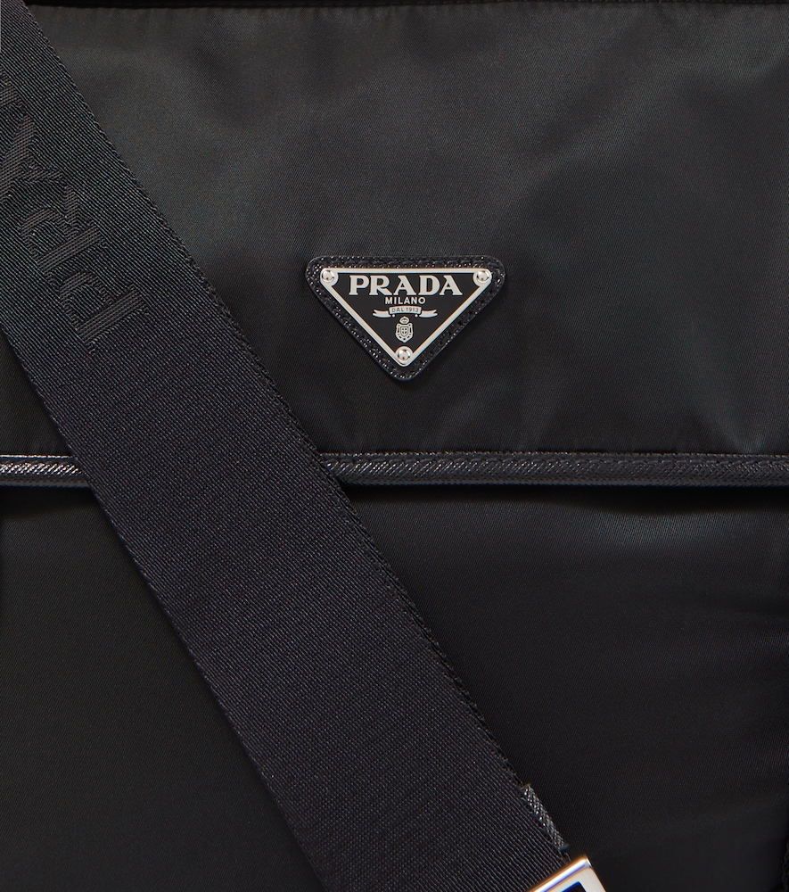  Prada Prada Leather-trimmed Re-nylon Messenger Bag 