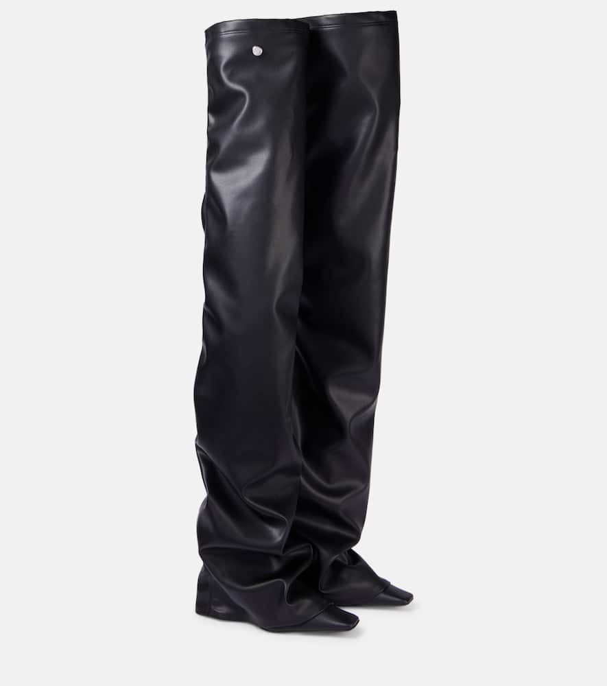 Robin faux leather over-the-knee boots